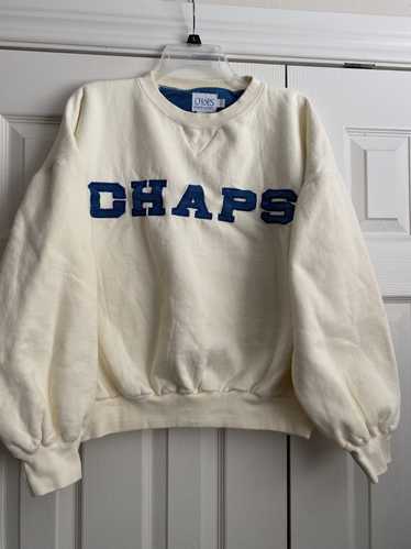 Men’s Sweatshirt Long Sleeve Chaps Ralph Lauren Big Logo Vintage Size XL