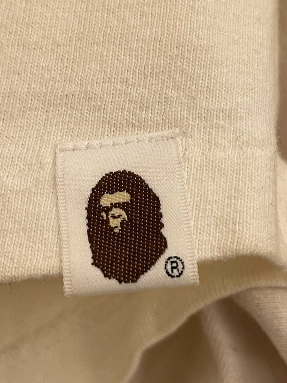 Bape Bape glow in the dark ape head T-shirt white… - image 3