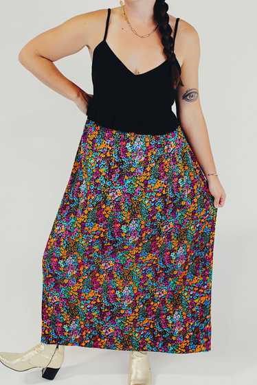 Ditsy Floral Printed Maxi Skirt - image 1