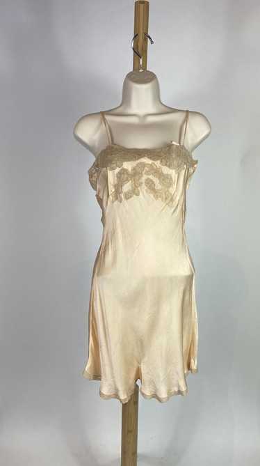1930s Step In Silk Teddy Tap Short Lingerie with … - image 1