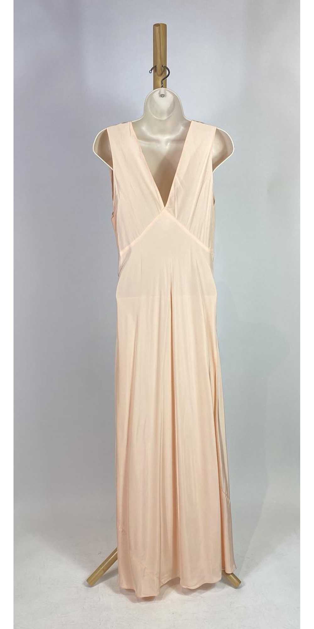 1940s - 1950s Pink Rayon Maxi Slip Dress Bias Cut… - image 8