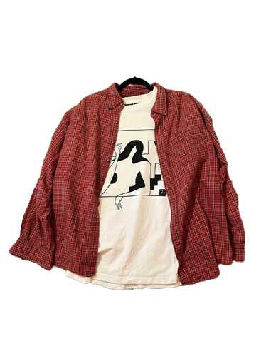 Basic Editions Vintage Streetwear Flannel Salmon P