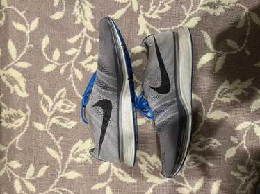 Nike Nike Fly Knit Racer Blue and Grey - image 1