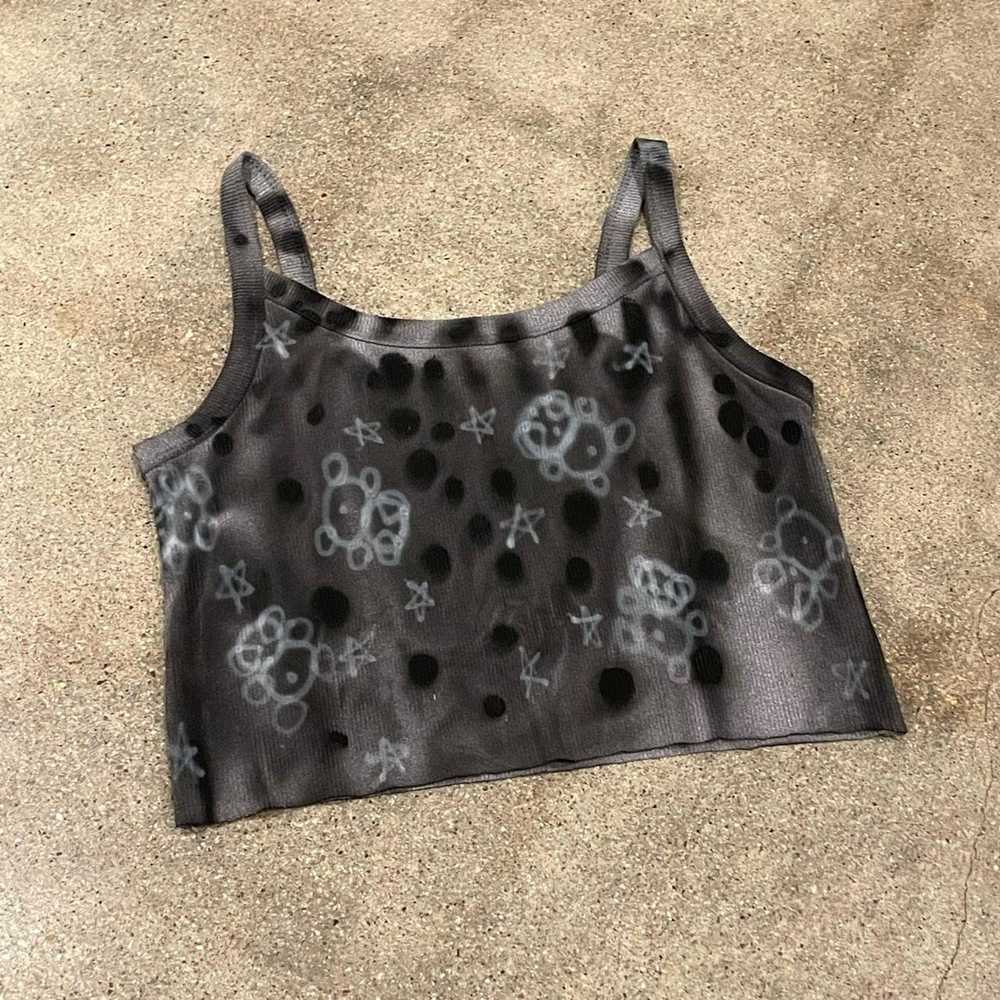 Vintage Dyed Tank With Airbrush Scales - image 1