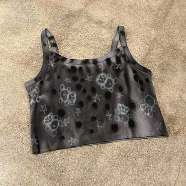 Vintage Dyed Tank With Airbrush Scales - image 1