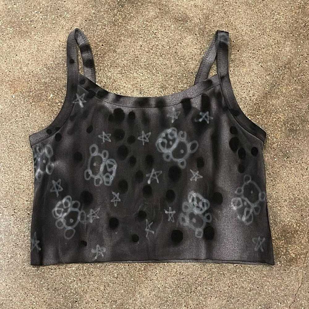 Vintage Dyed Tank With Airbrush Scales - image 2