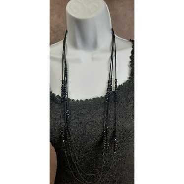 Other Long Beaded Glam Goth Necklace