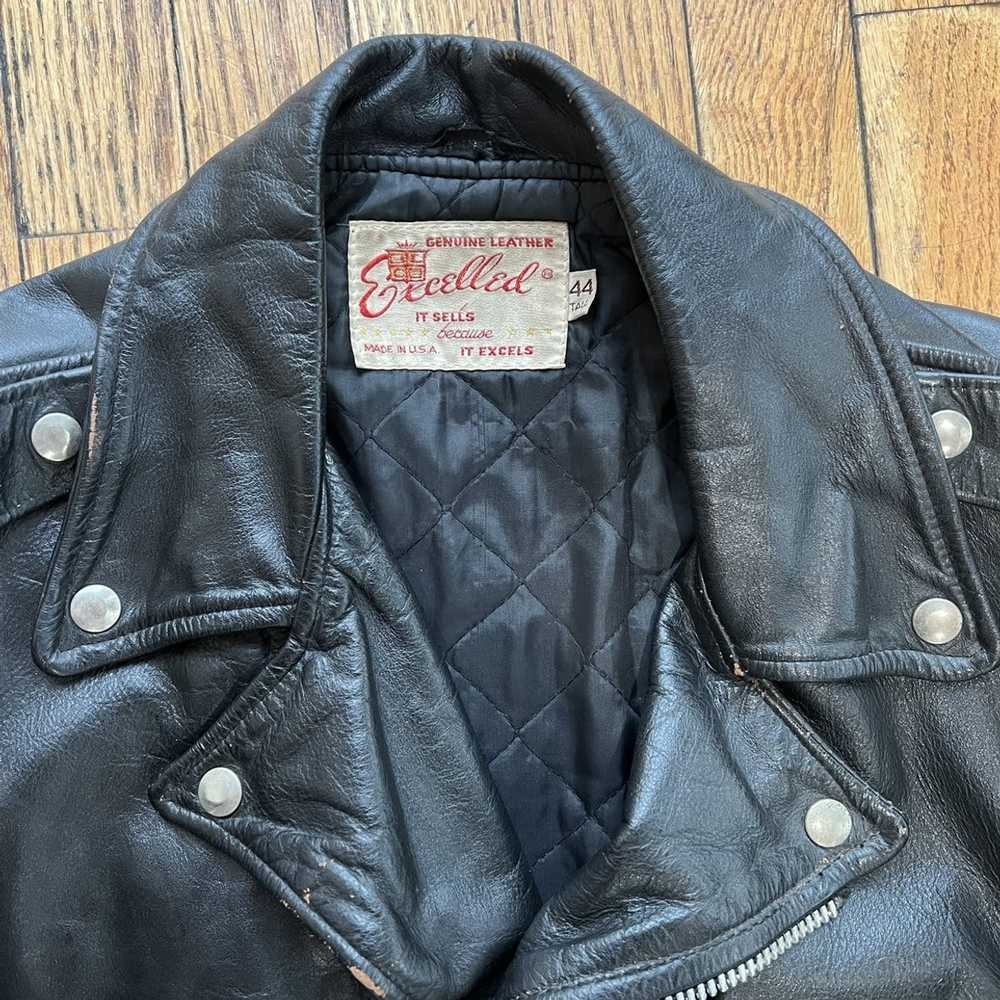 Excelled 1970s Excelled black leather jacket - image 2