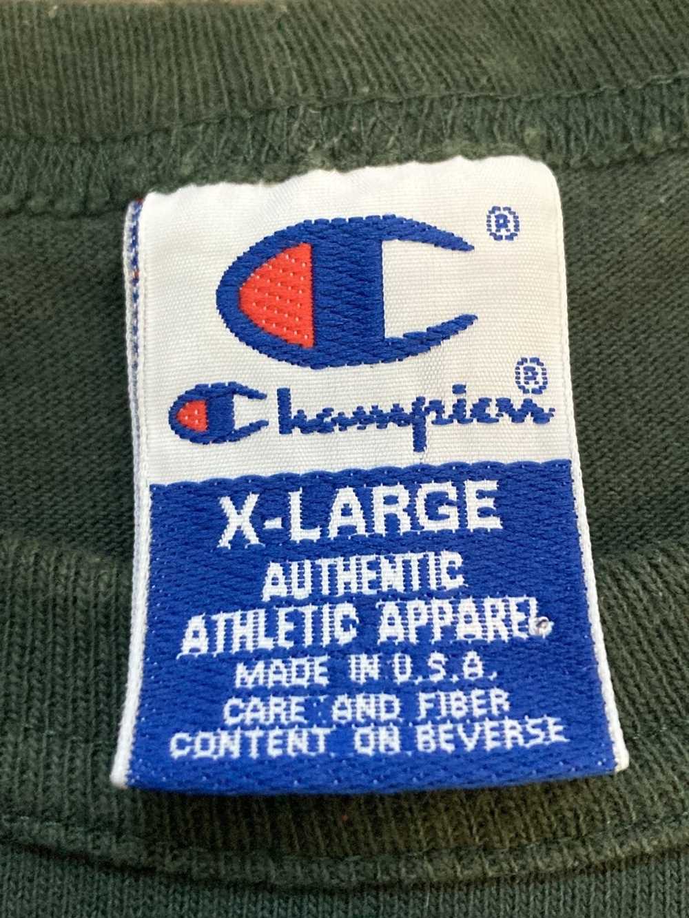 Champion × Vintage Olive green champion long slee… - image 4