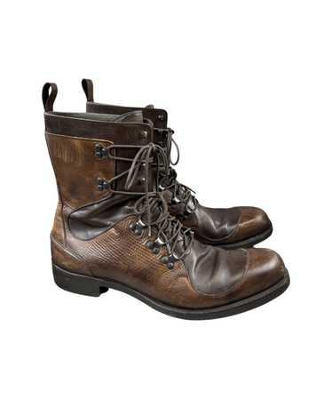 Fendi Rare Fendi Combat Cowboy Brown Leather Ankle
