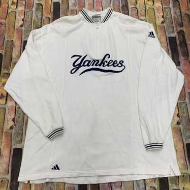 Lhük MLB New York Yankees Baseball Embroidered Crewneck Sweatshirt - Adidas 