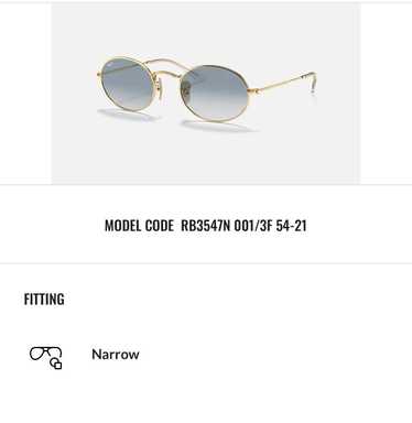 RayBan RayBan RB3547N Gold/Blue Sunglasses - image 1