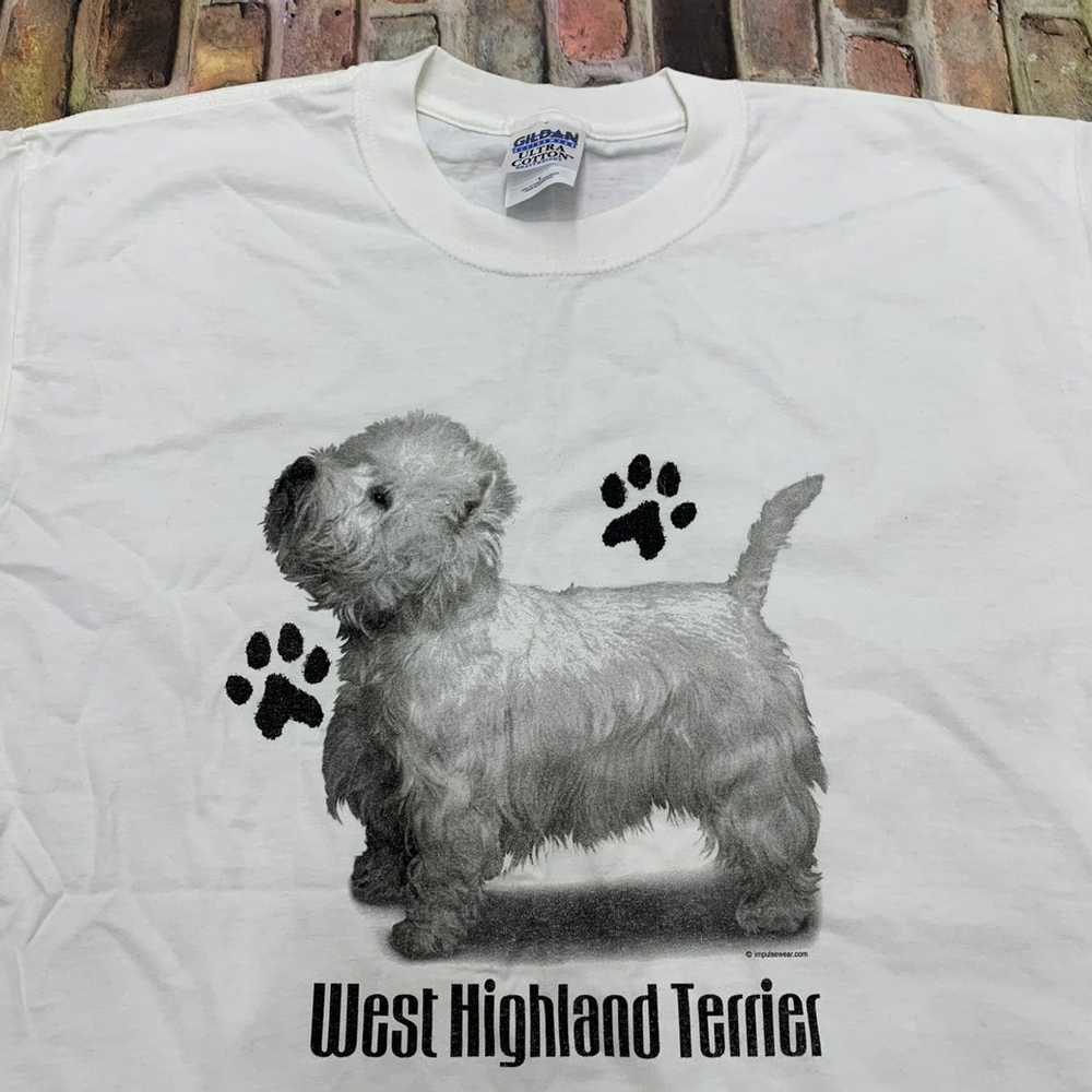 Gildan × Vintage Vintage West Highland Terrier tee - image 3