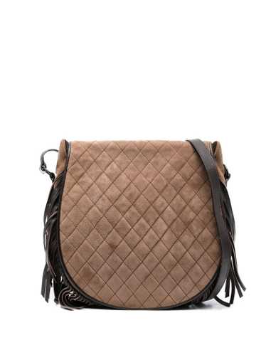 Saint Laurent Pre-Owned 1980s diamond-quilted fri… - image 1