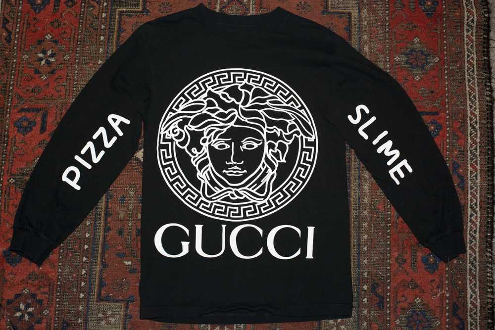 Pizza Slime Versace Gucci Louis Vuitton Chanel long sleeve for