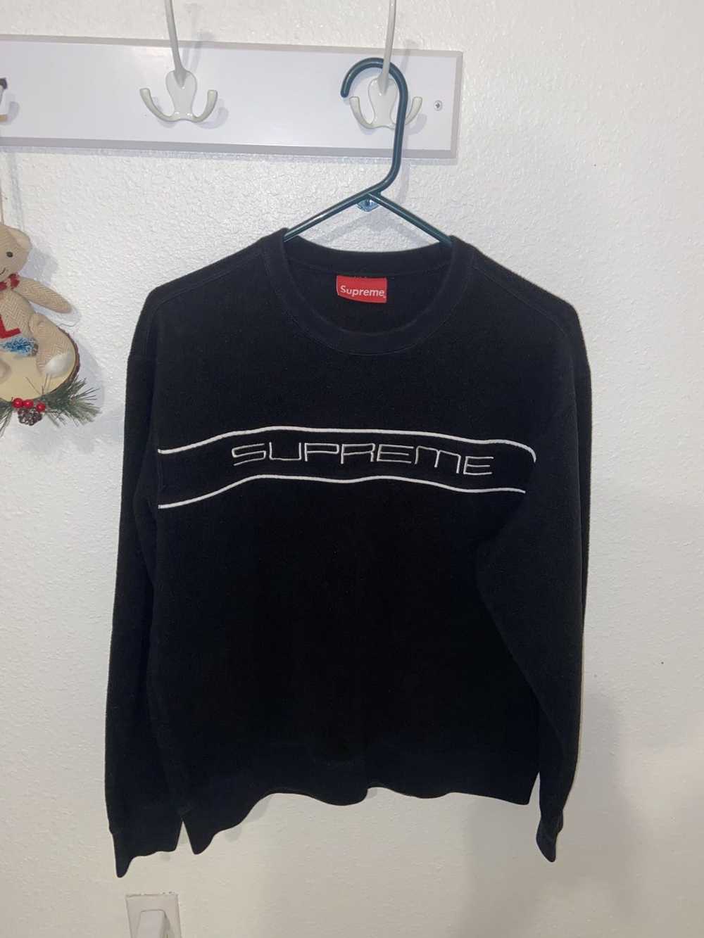 Supreme Black Supreme Polartec Crewneck - image 1