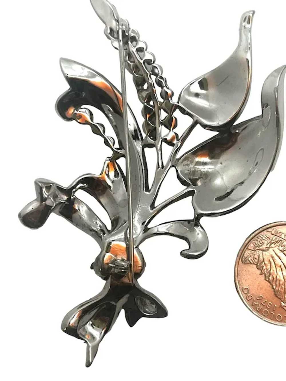 Lilies of the Valley Figural Transparent Enamel &… - image 3