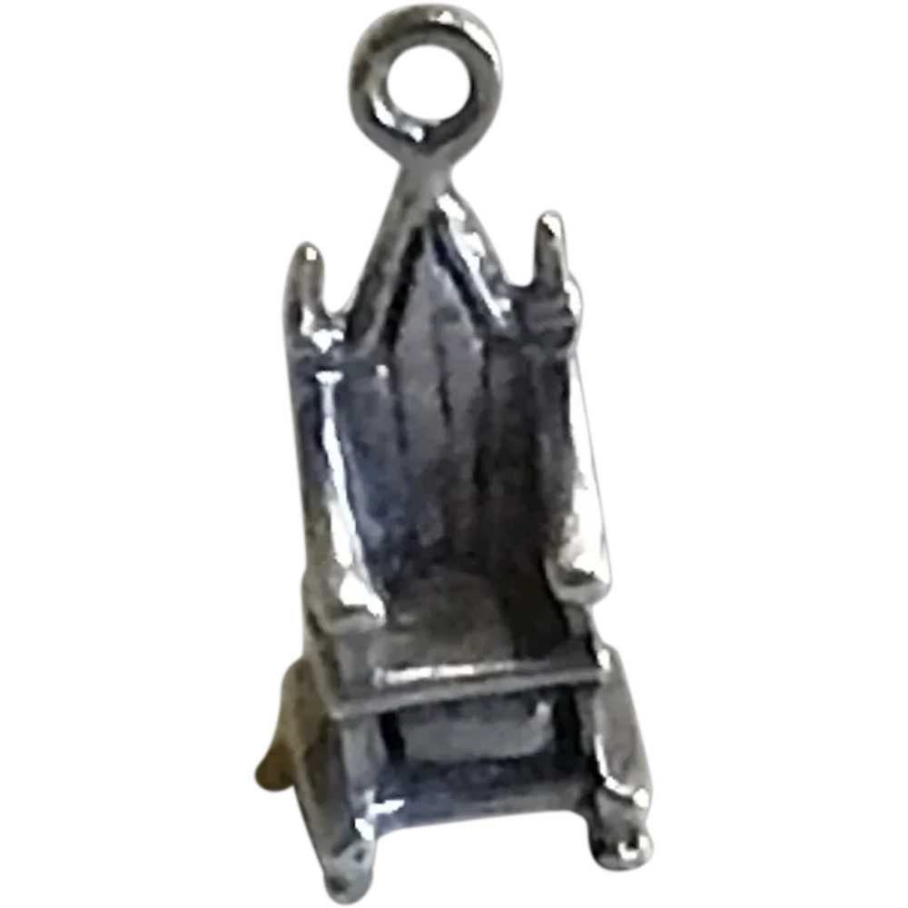Sterling Silver England Throne Charm - image 1