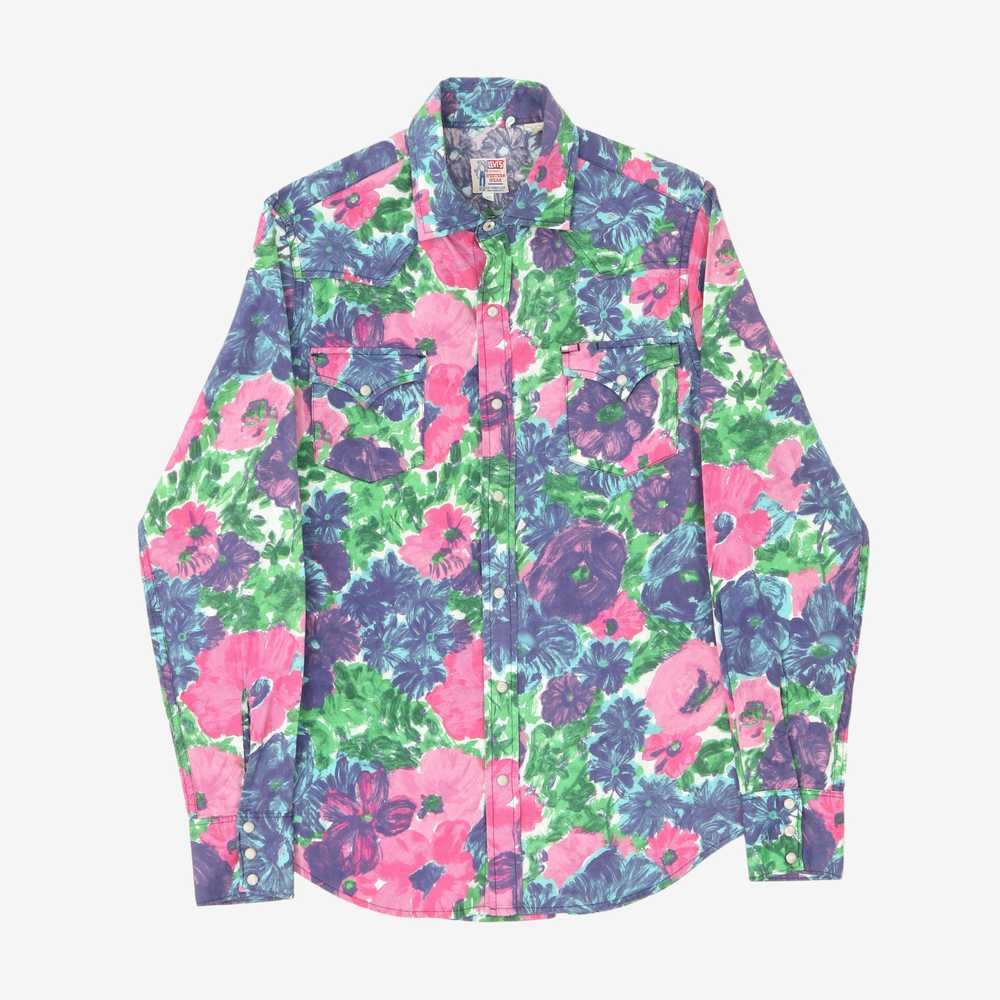 Levis Vintage Clothing Floral Western Shirt - image 1