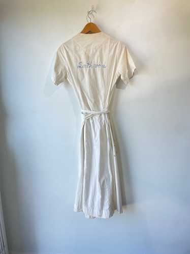 Vintage Embroidered Nurse Gown