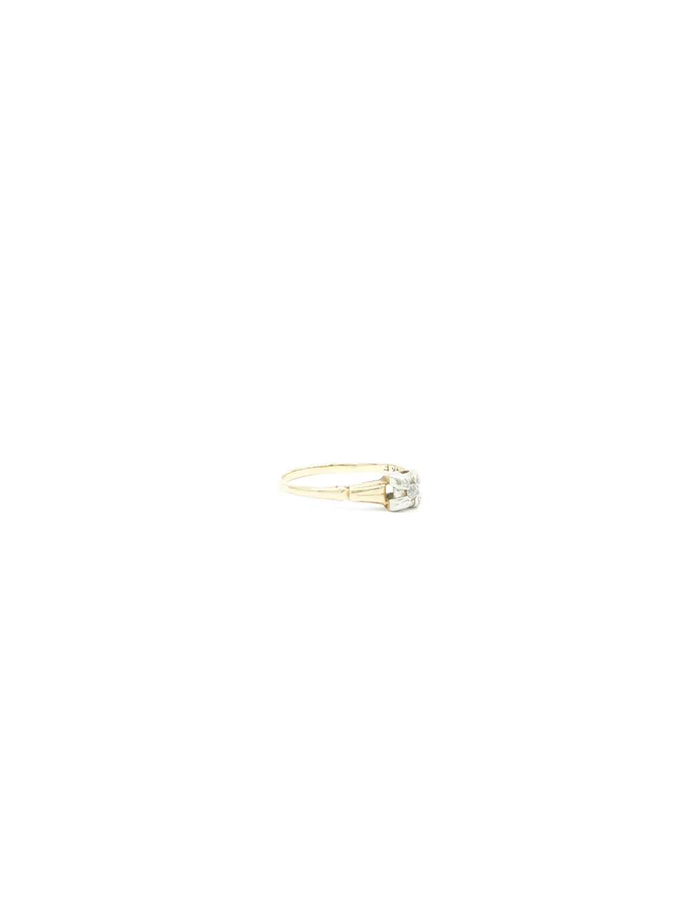 14K Gold Diamond Ring - image 3