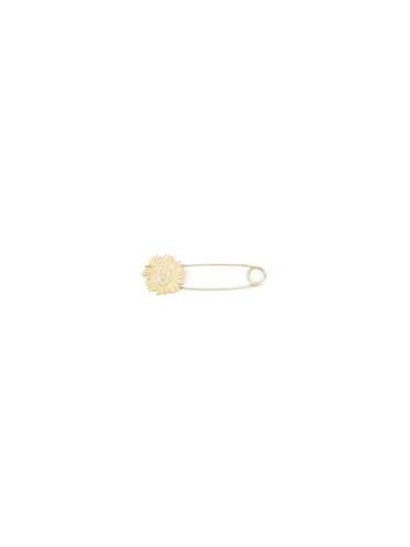 14K Gold Sunflower Safety Pin