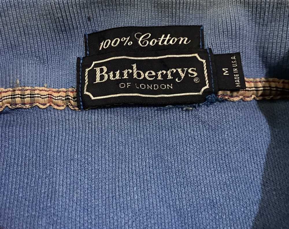 Burberry Burberry London LS polo Made in USA Sun … - image 3