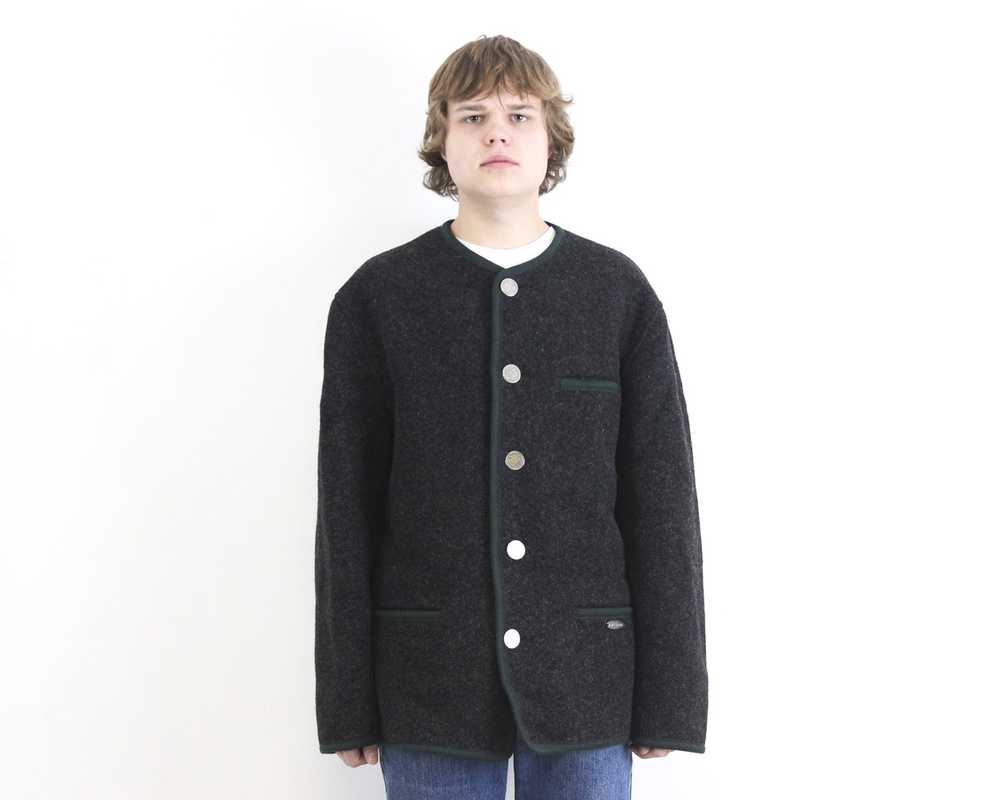 Giesswein × Vintage Wool Trachten Jacket Coat Car… - image 1