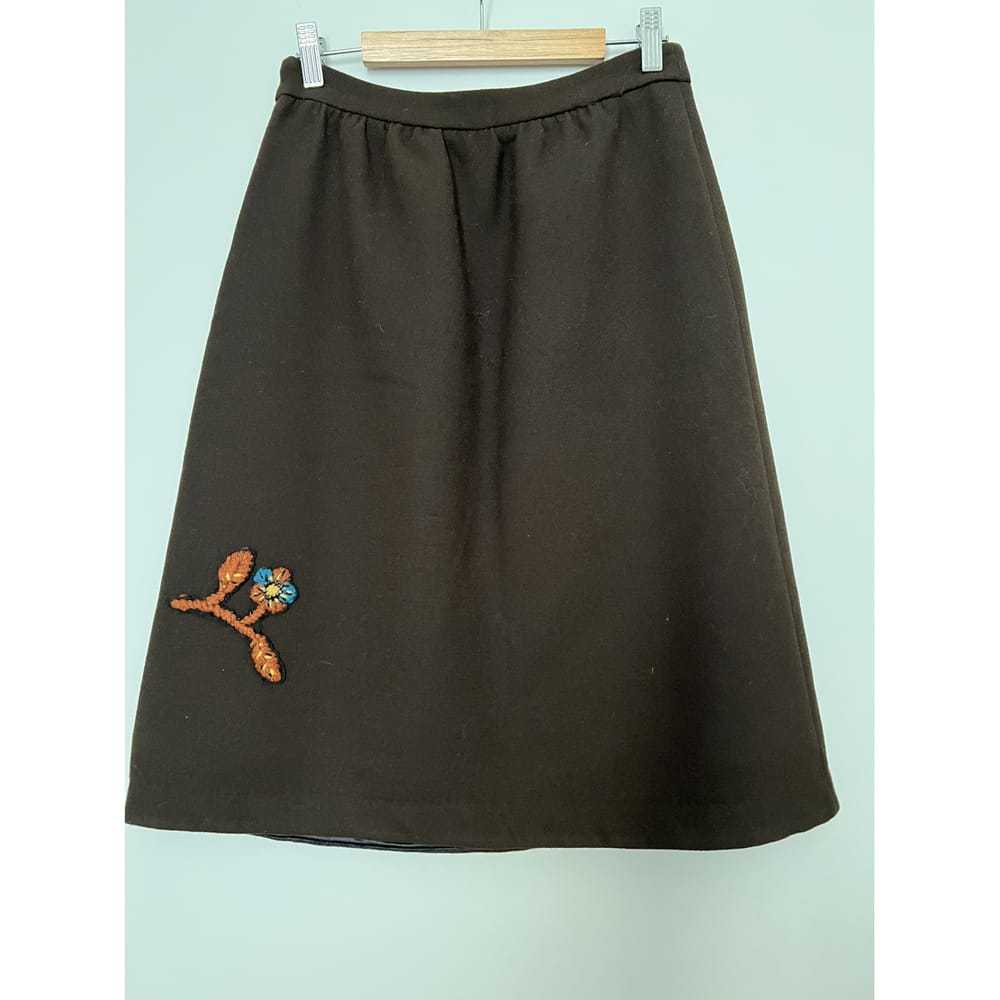 Miu Miu Wool mid-length skirt - image 3