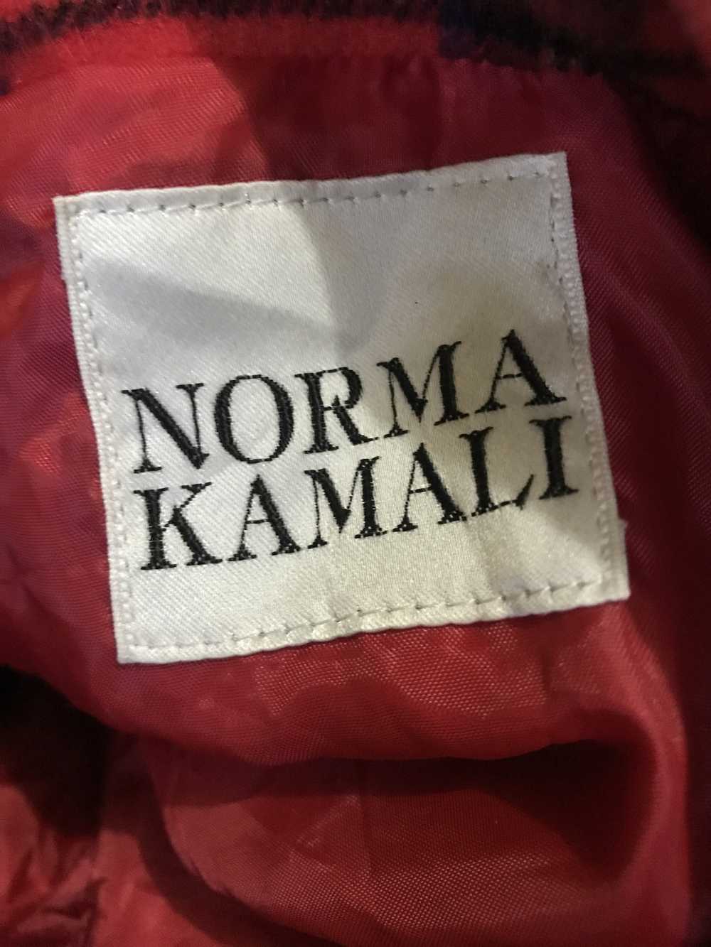 Norma Kamali Norma Kamali Check Tartan Wool Jacket - image 3