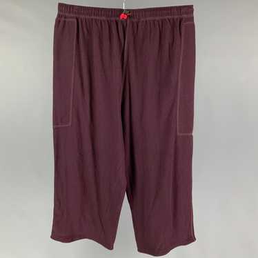 Paul Smith Burgundy Cotton Sweatpants Casual Pants