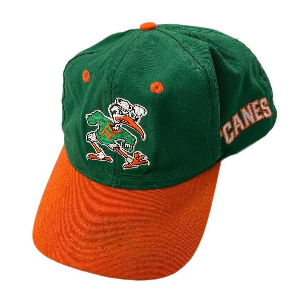 Vintage Vintage Miami Hurricanes Canes Hat Stitch… - image 1