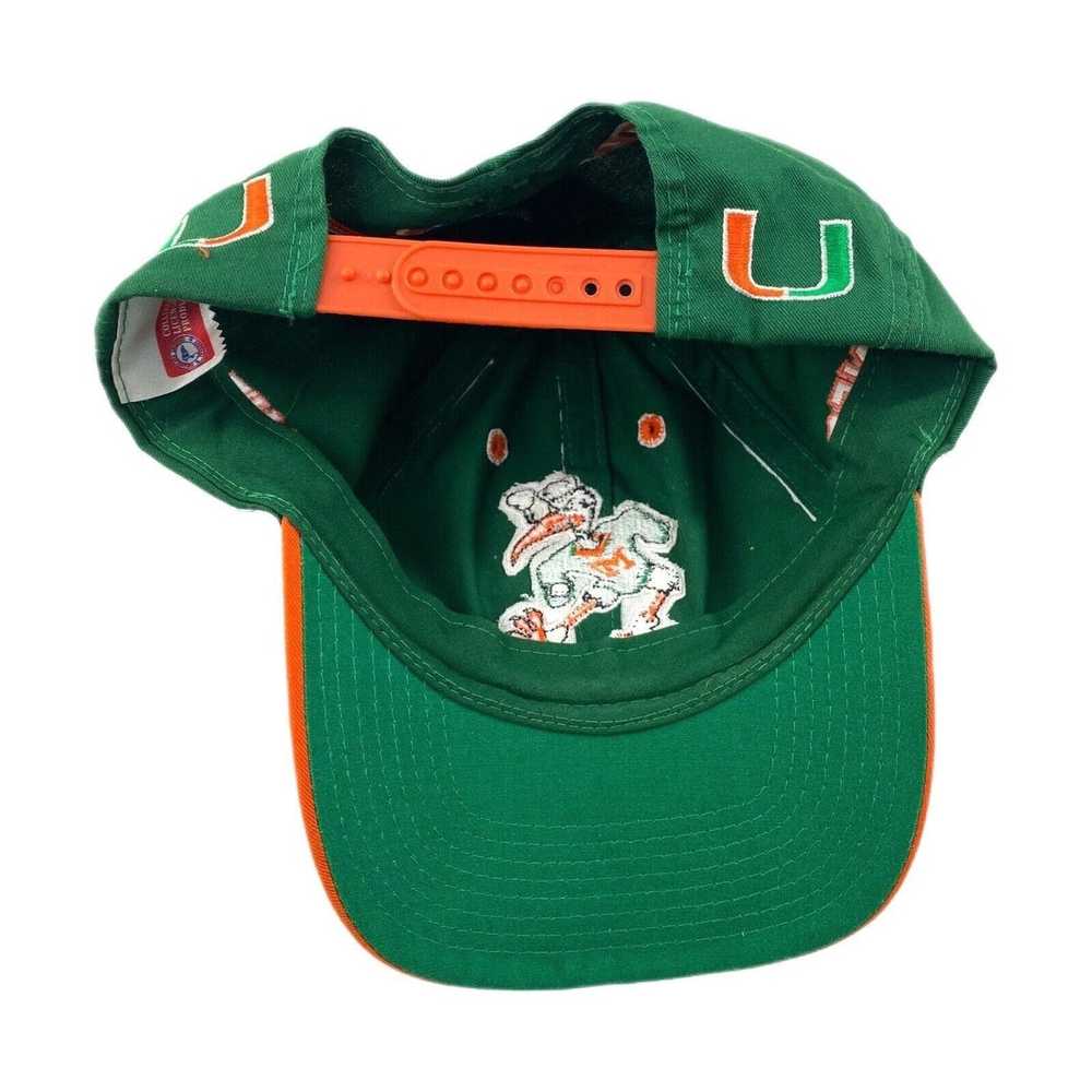 Vintage Vintage Miami Hurricanes Canes Hat Stitch… - image 3