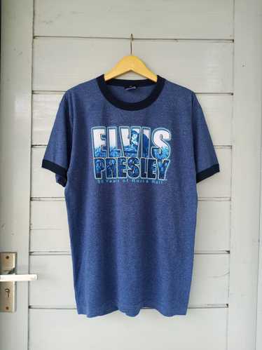 Band Tees × Vintage 2005 Elvis Presley "ringer te… - image 1