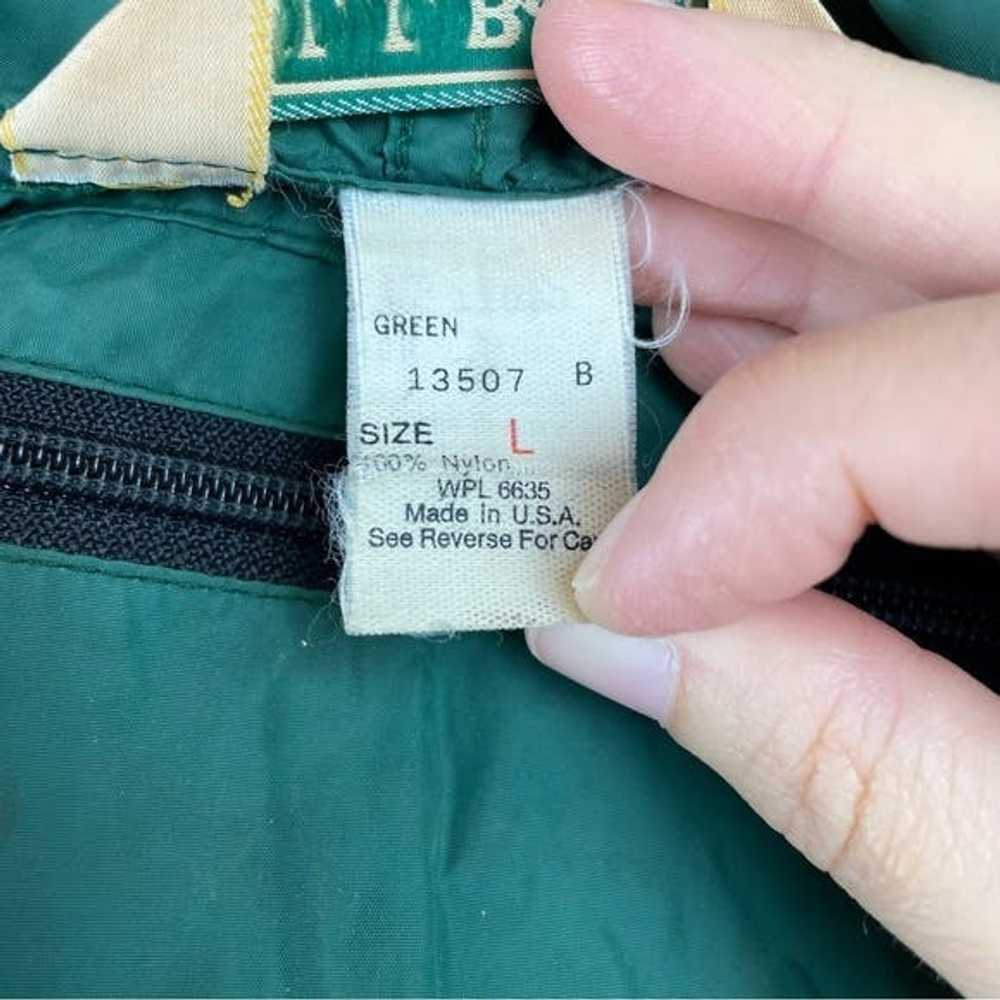 L.L. Bean Vintage L.L. Bean Solid Green Hood Wind… - image 3