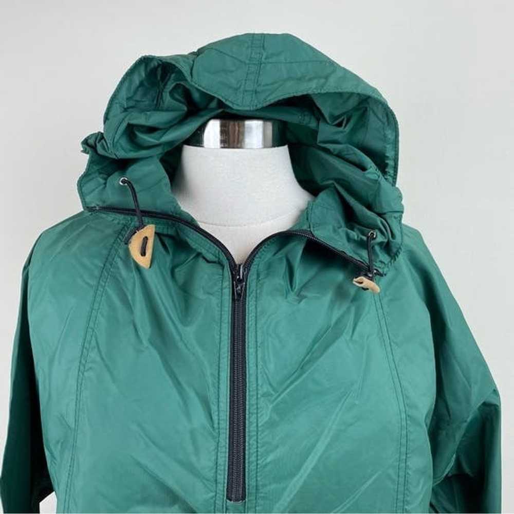 L.L. Bean Vintage L.L. Bean Solid Green Hood Wind… - image 5