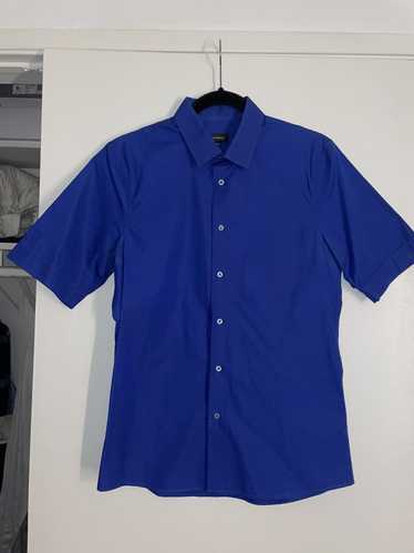 Jil Sander Jil Sander Blue Short Sleeved Button Up