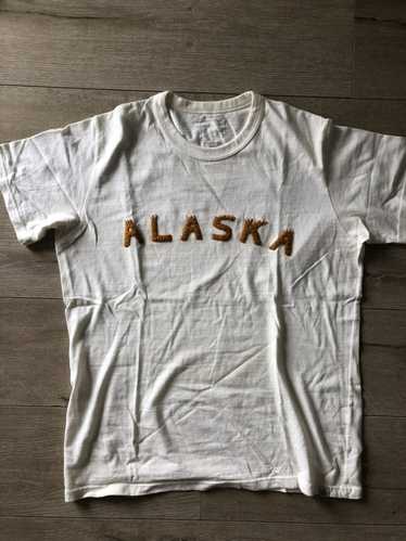 Visvim IVORY TEE ALASKA APPLIQUE