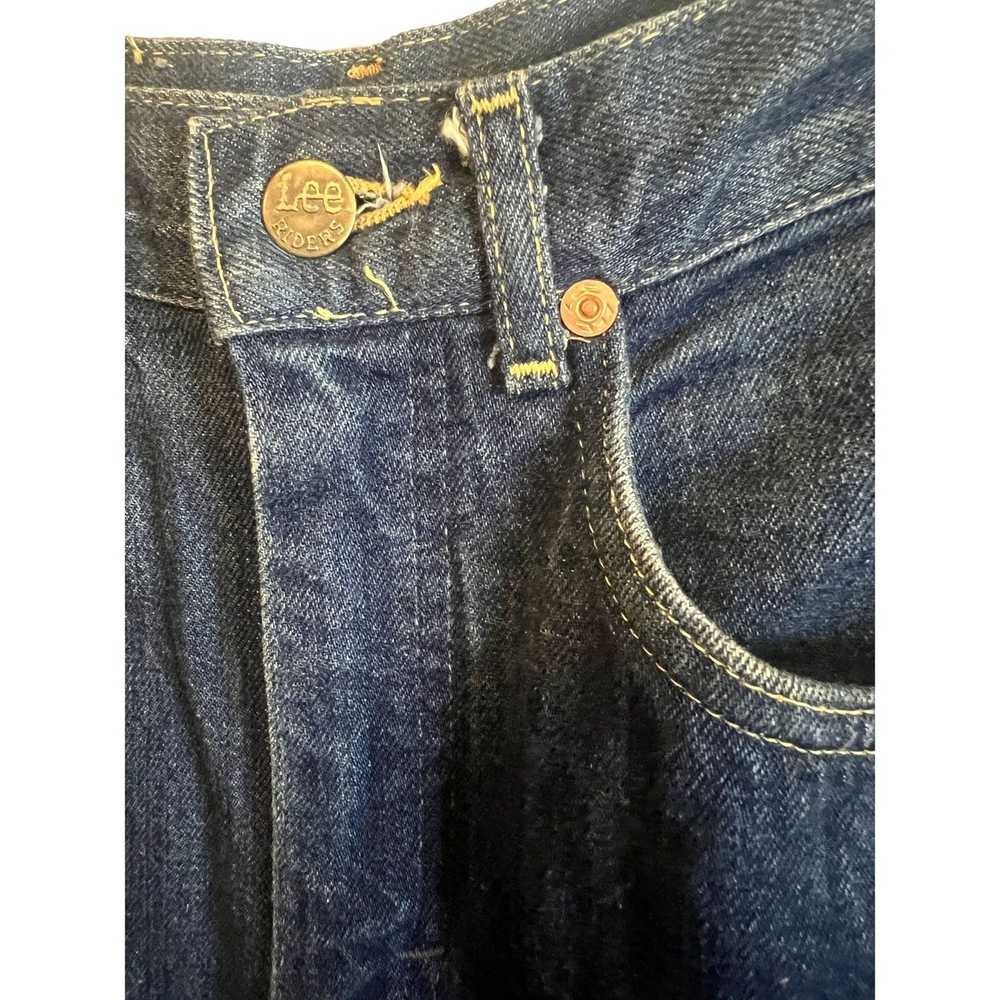 Lee 1970s Vintage Lee Riders 5 Pocket - Rivets De… - image 5