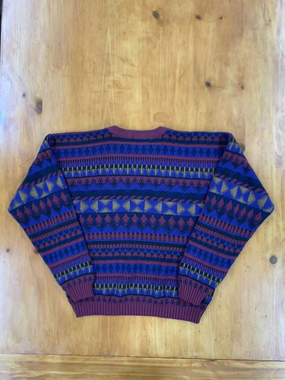 Coloured Cable Knit Sweater × Vintage Vintage Mar… - image 4