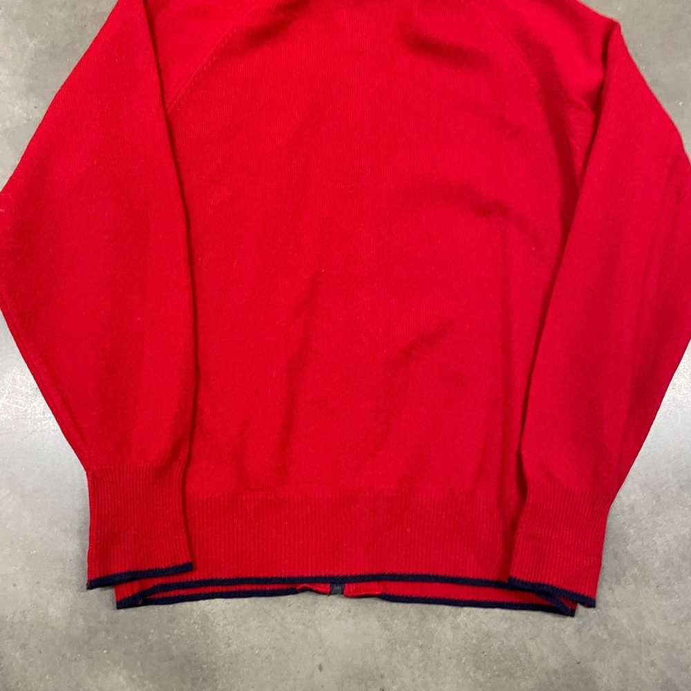 Vintage 60s VTG Red Wool Puritan Aquaknit Wool Zi… - image 10