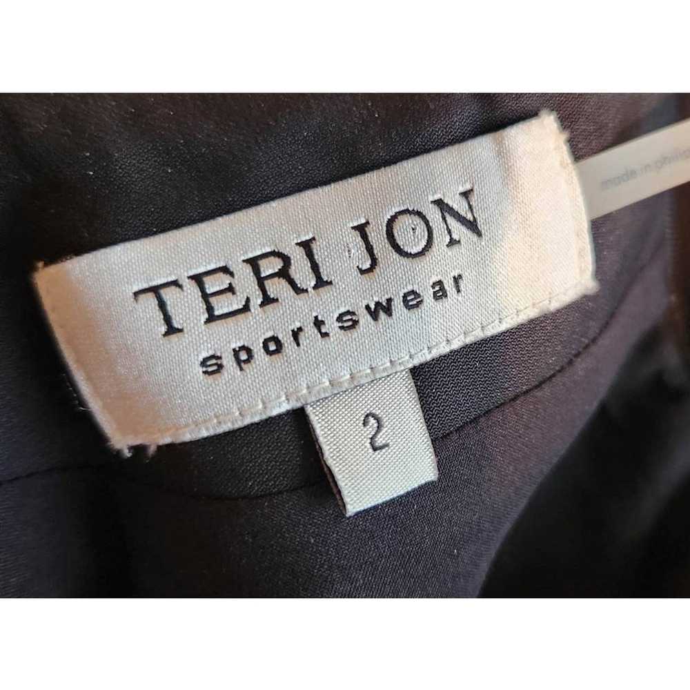 Vintage Teri Jon Sportswear Sleeveless Black Cott… - image 4