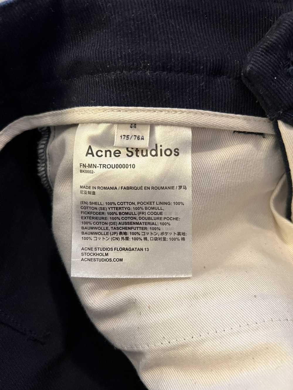 Acne Studios Acne Studios Navy Straight-Leg Pants - image 4