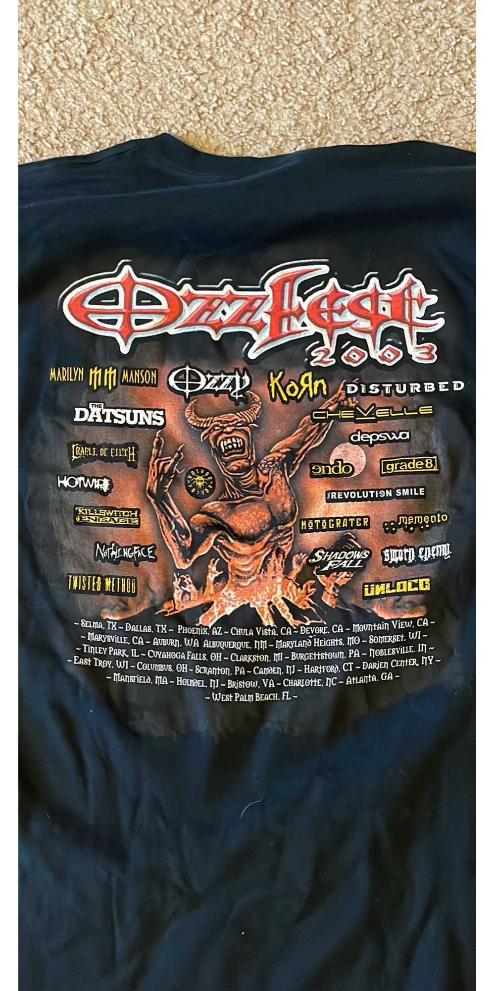 Vintage Vintage Ozzy Osbourne Ozzfest 2003 Tour T… - image 4