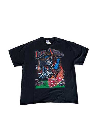 Gildan Vintage Streetwear Las Vegas Casino Skeleto