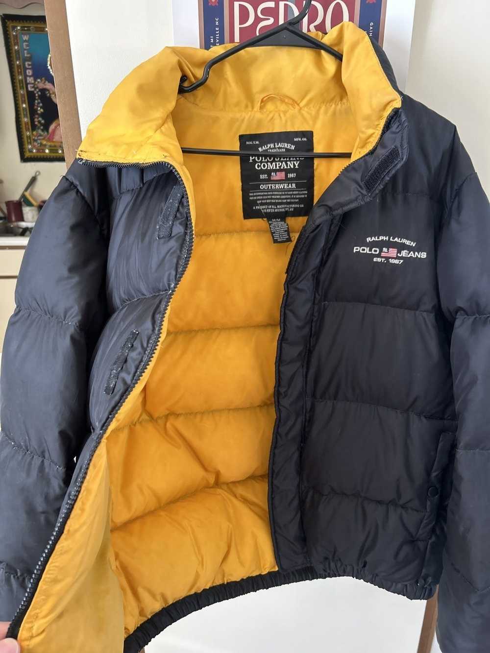 Polo Ralph Lauren black vintage polo puffer jacket - image 3