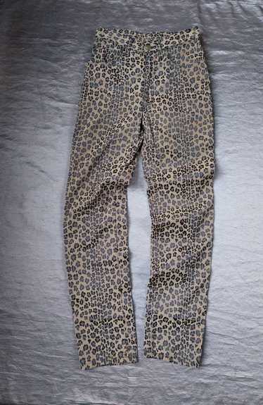 $78 Michael Kors Women's Brown Leopard Print Slim Ankle Pants Size XS