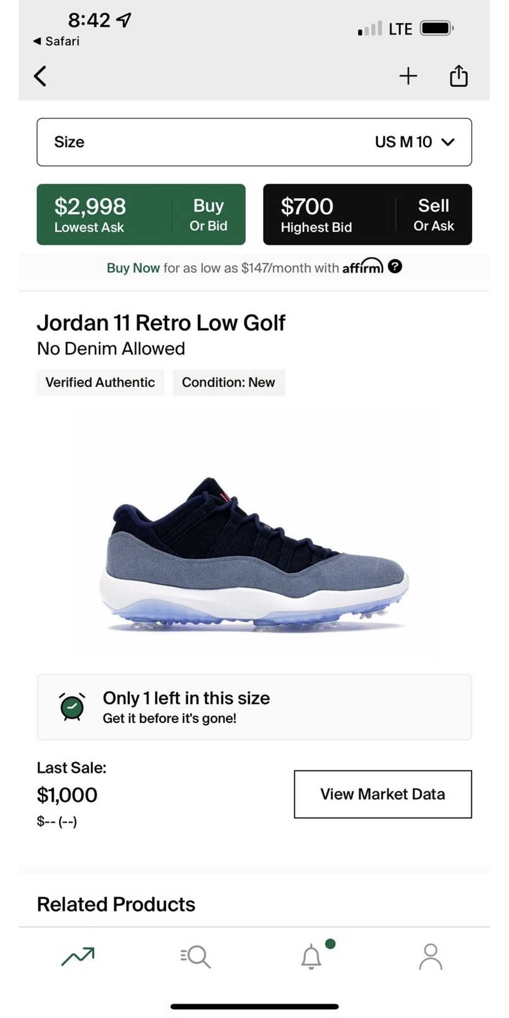 Jordan Brand Jordan 11 Golf “No Denim Allowed” - image 3