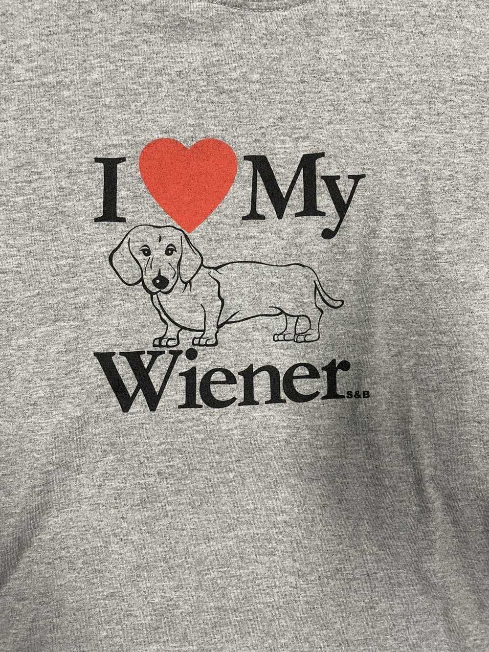 Vintage Vintage “I love my wiener” T Shirt - image 3
