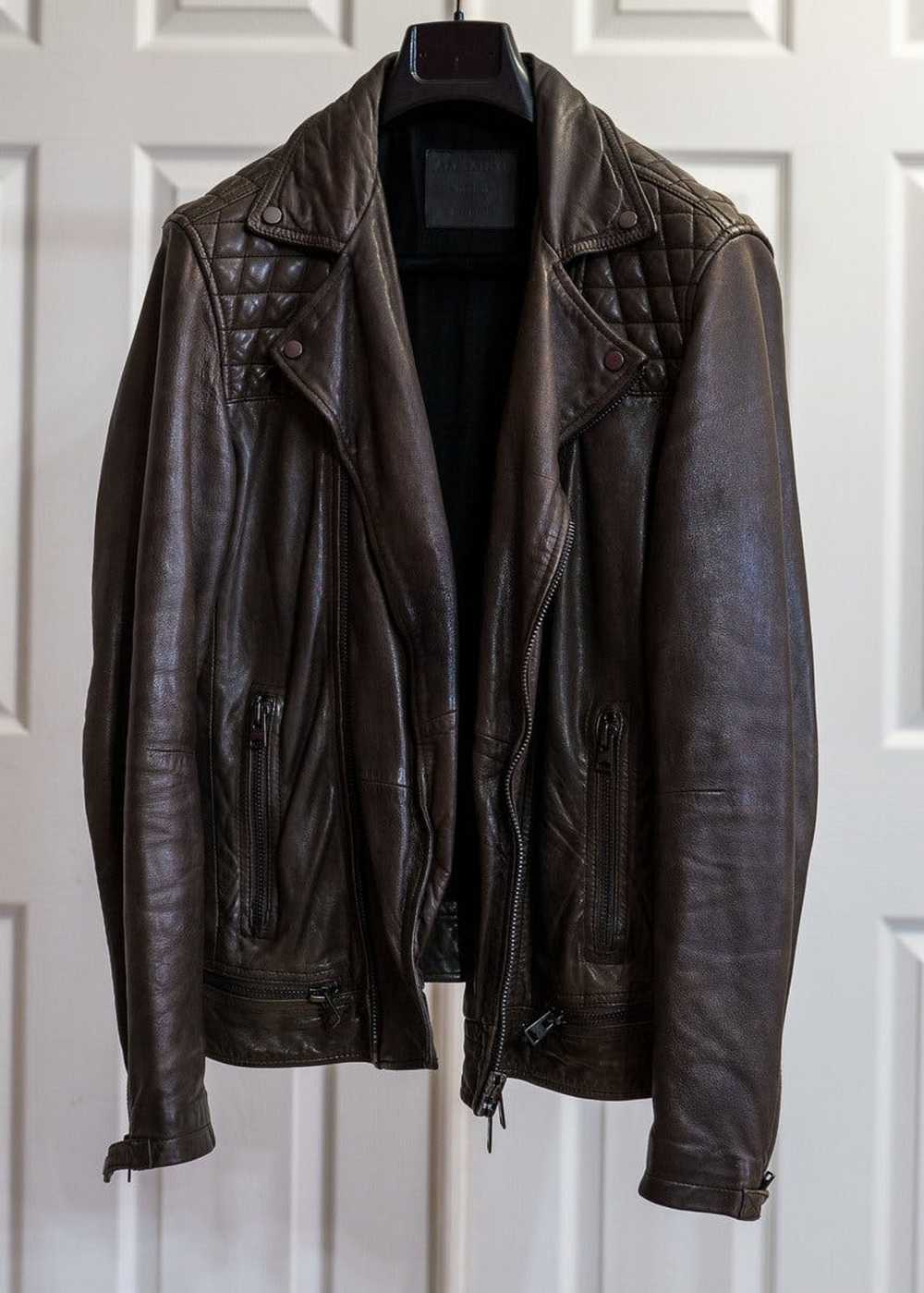 Allsaints OG ALLSAINTS CONROY LEATHER BIKER JACKE… - image 1